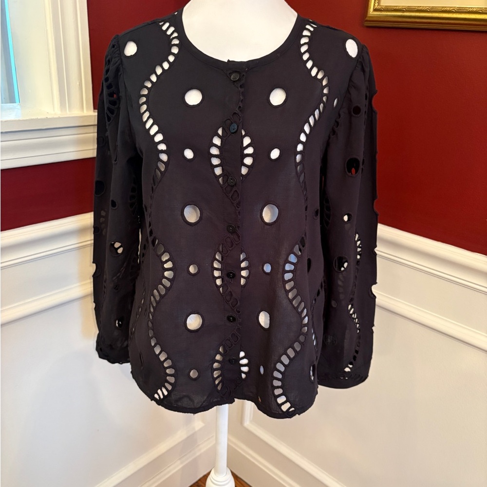 Joie Black Cutout Women's Blouse